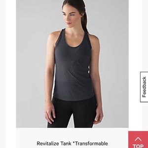 Lululemon revitalized tank (transformable)